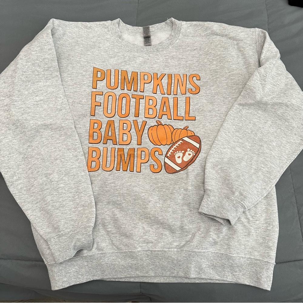 Pumpkins, Football, Baby Bumps Sweatshirt
